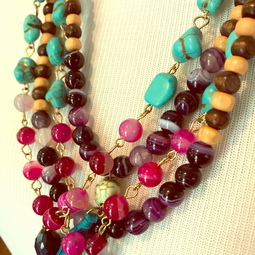 Bohemian bead necklaces